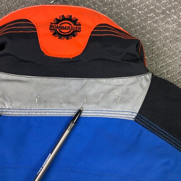 Ski-Doo Team Bombardier Rotax RPM Snowmobile Racing Jacket Men's Medium Blue - Picture 8 of 16